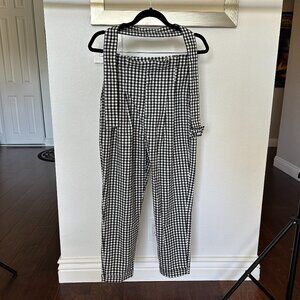 Bershka Paperbag Checkered Pants w/ Belt